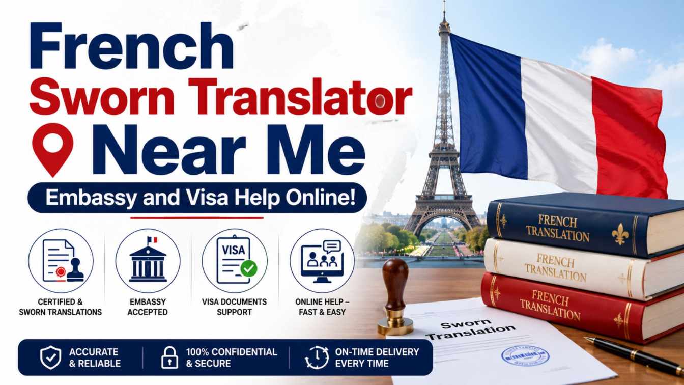 French Sworn Translator Near Me – Embassy and Visa Help Online